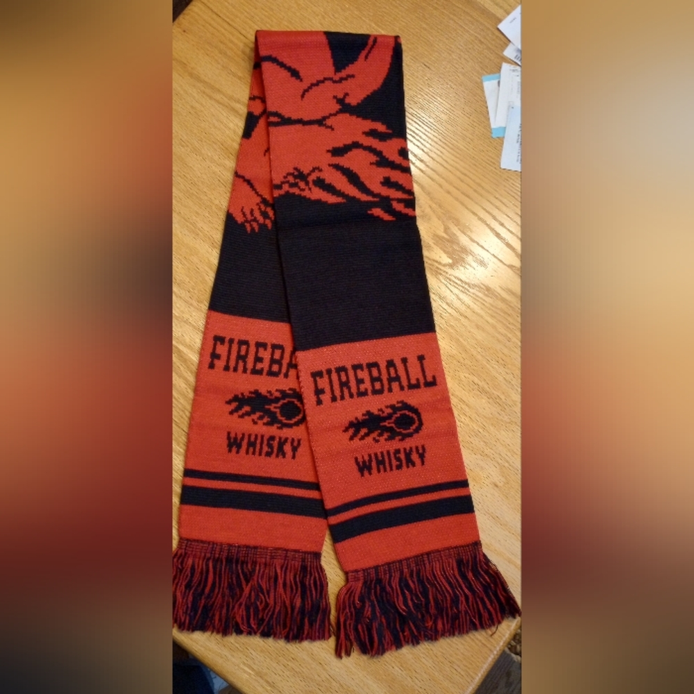 Red and Black Fireball Scarf